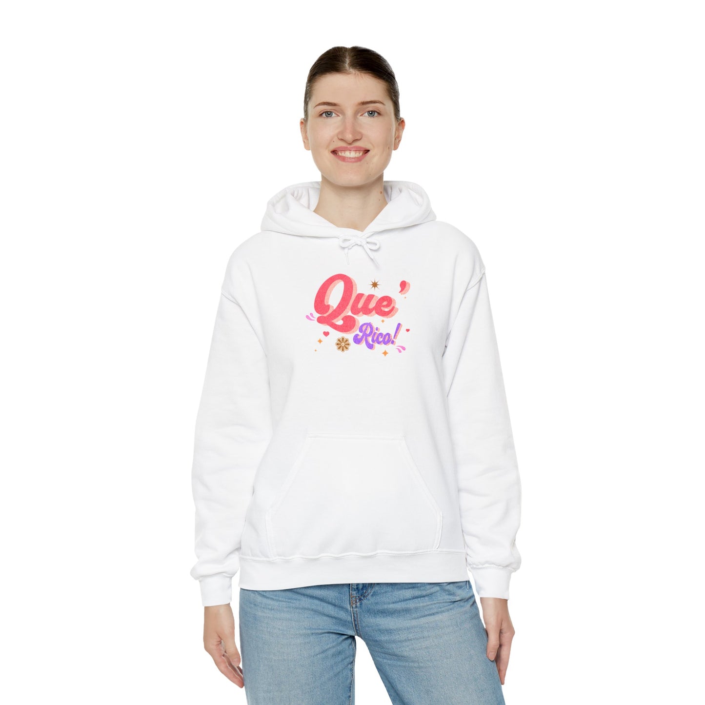 'Que Rico!' Women's Heavy Blend™ Hooded Sweatshirt.