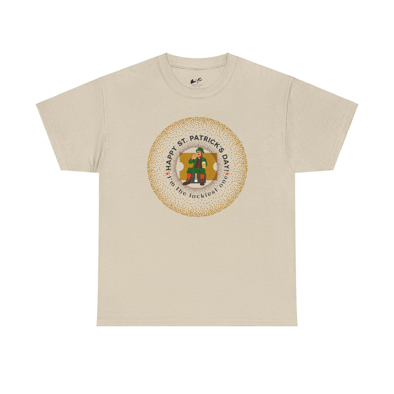 'Happy St. Patrick's Day!  *I'm The Luckiest One*  Unisex  Cotton Tee.