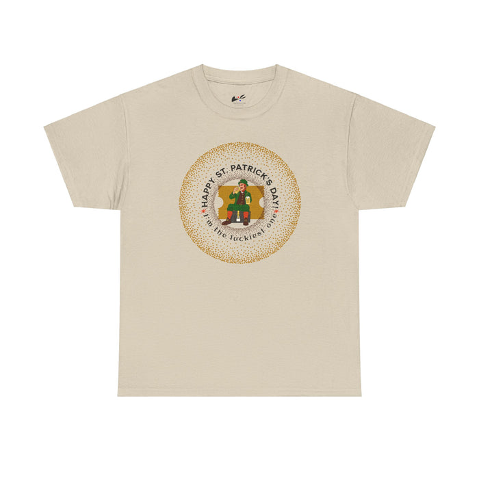 'Happy St. Patrick's Day!  *I'm The Luckiest One*  Unisex  Cotton Tee.
