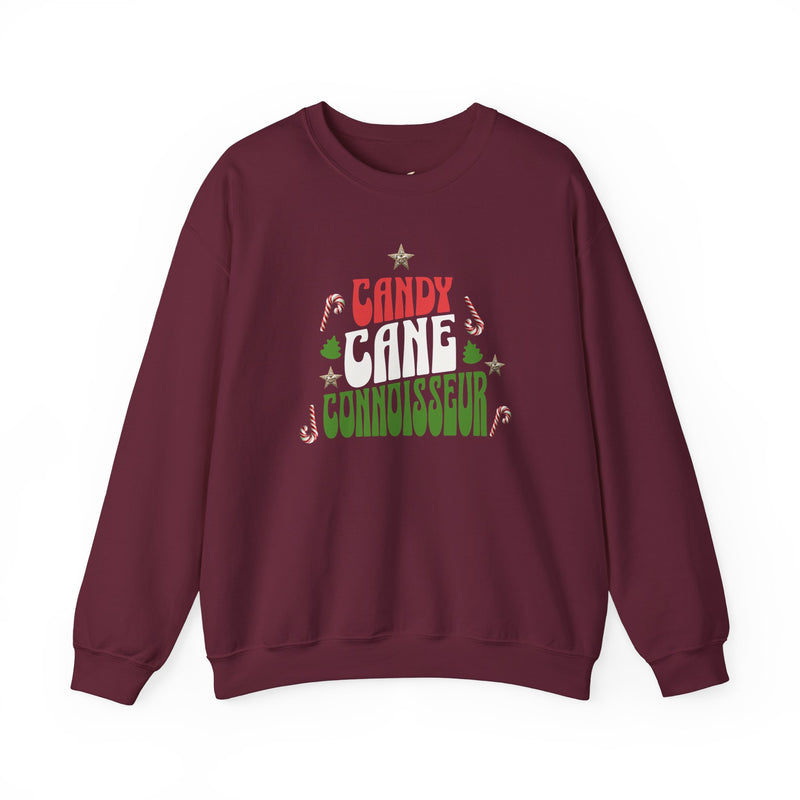 'Candy Cane Conneisseur' Unisex Heavy Blend™ Crewneck Sweatshirt.