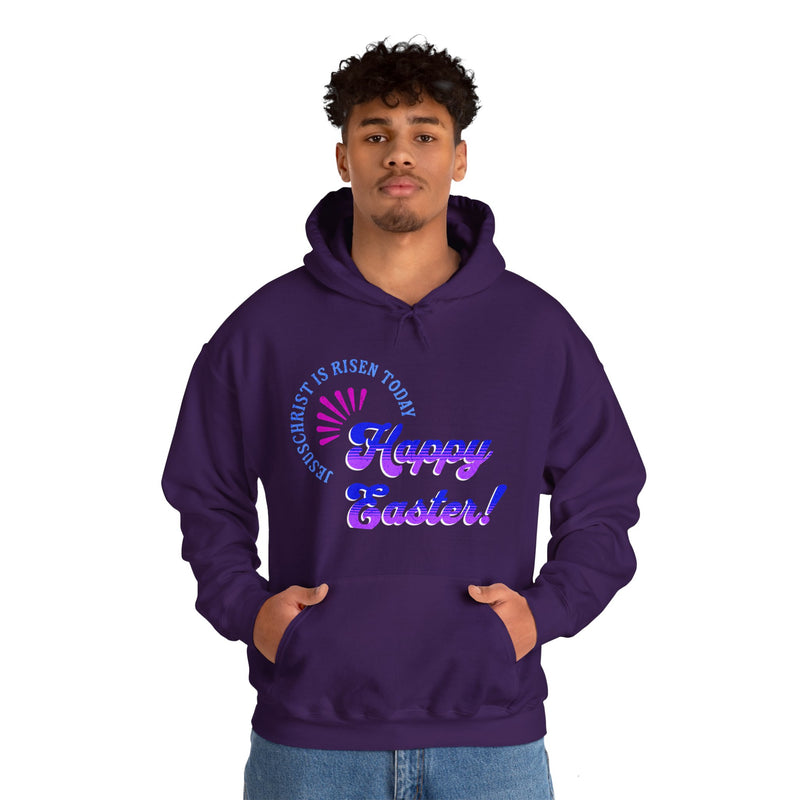 'JesusChrist is risen today...Happy Easter!' Unisex Heavy Blend™ Hooded Sweatshirt - Festive Spring Apparel