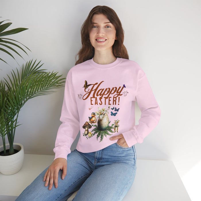 'Happy Easter' Unisex Heavy Blend Crewneck Sweatshirt.