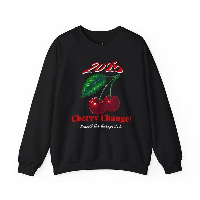 '2025 Cherry Change! Expect The Unexpected...' Unisex Heavy Blend™ Crewneck Sweatshirt.