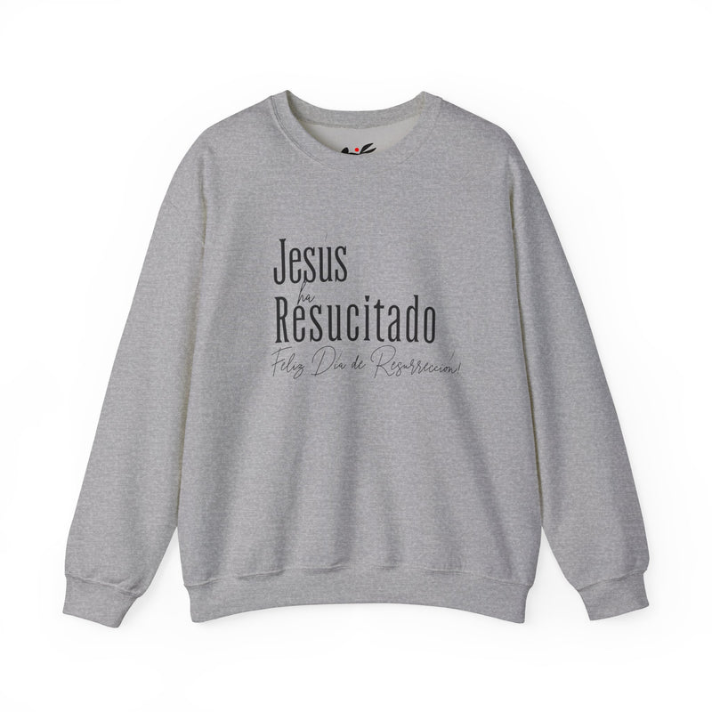 'Jesus ha Resucitado...Feliz Dia de Resurreccion!' Spanish Unisex Crewneck Sweatshirt - Perfect for Easter Celebrations