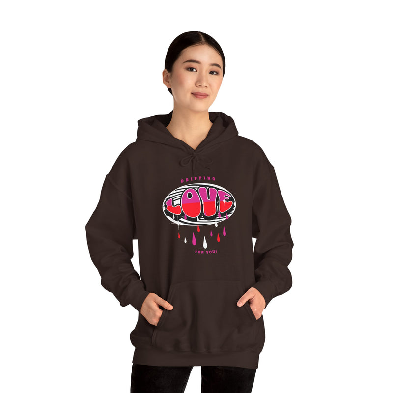 'Dripping Love For You!' Unisex Heavy Blend™ Hooded Sweatshirt.