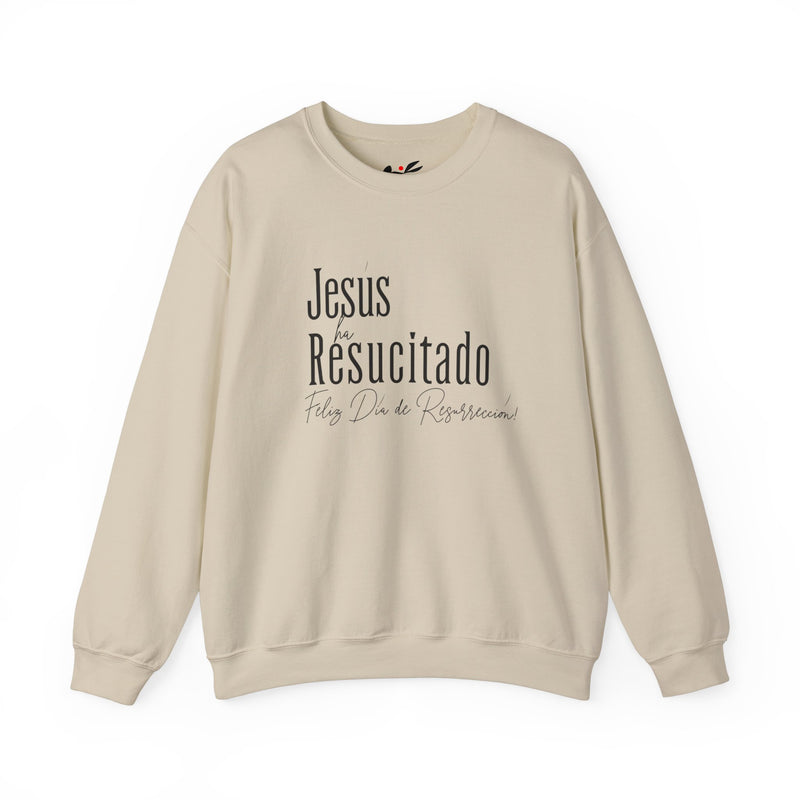 'Jesus ha Resucitado...Feliz Dia de Resurreccion!' Spanish Unisex Crewneck Sweatshirt - Perfect for Easter Celebrations