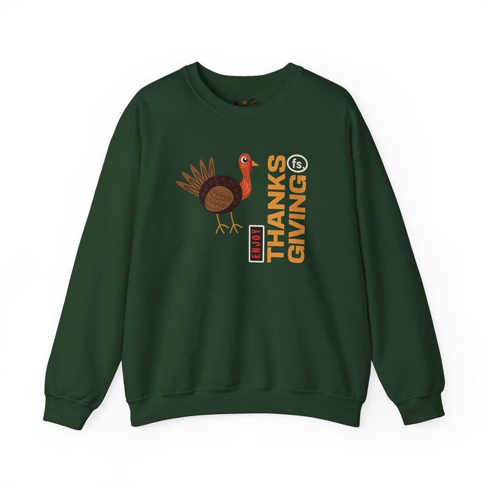 'Enjoy Thanks Giving fs.' Unisex Heavy Blend™ Crewneck Sweatshirt.