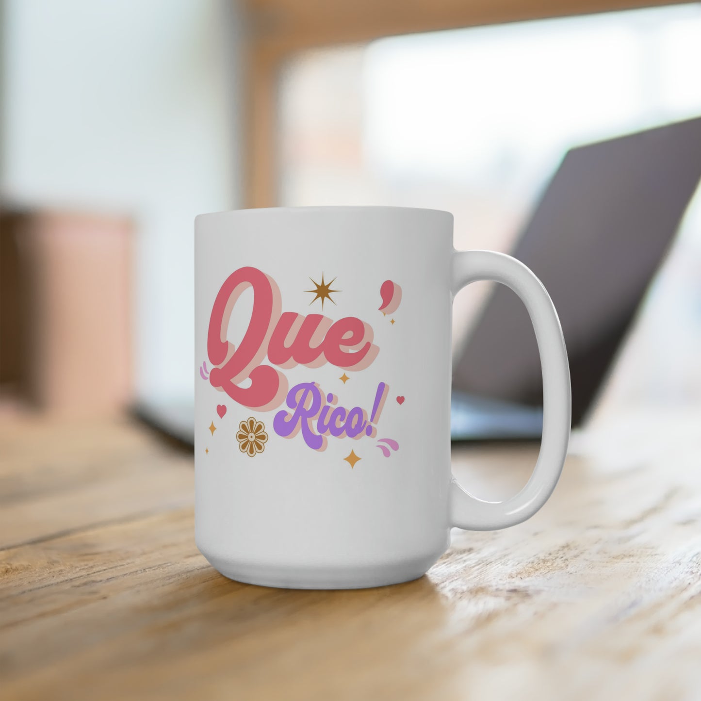 'Que Rico!' White Ceramic Mug 15oz