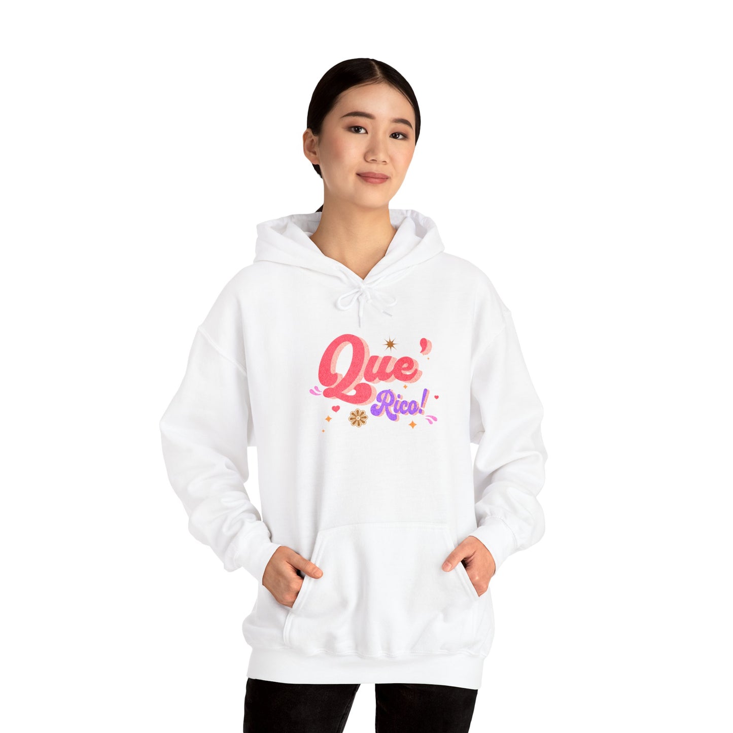 'Que Rico!' Women's Heavy Blend™ Hooded Sweatshirt.