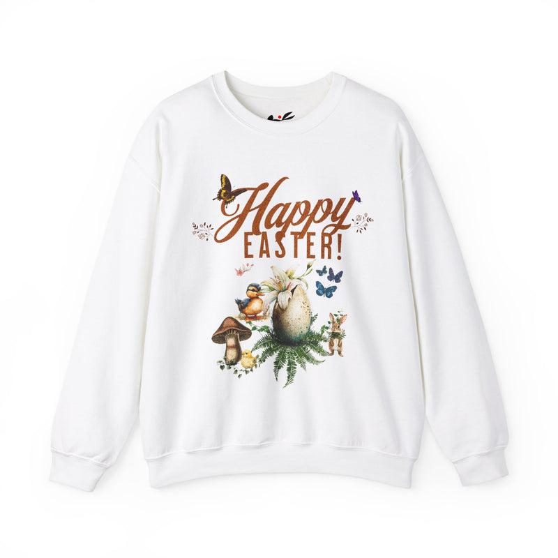 'Happy Easter' Unisex Heavy Blend Crewneck Sweatshirt.