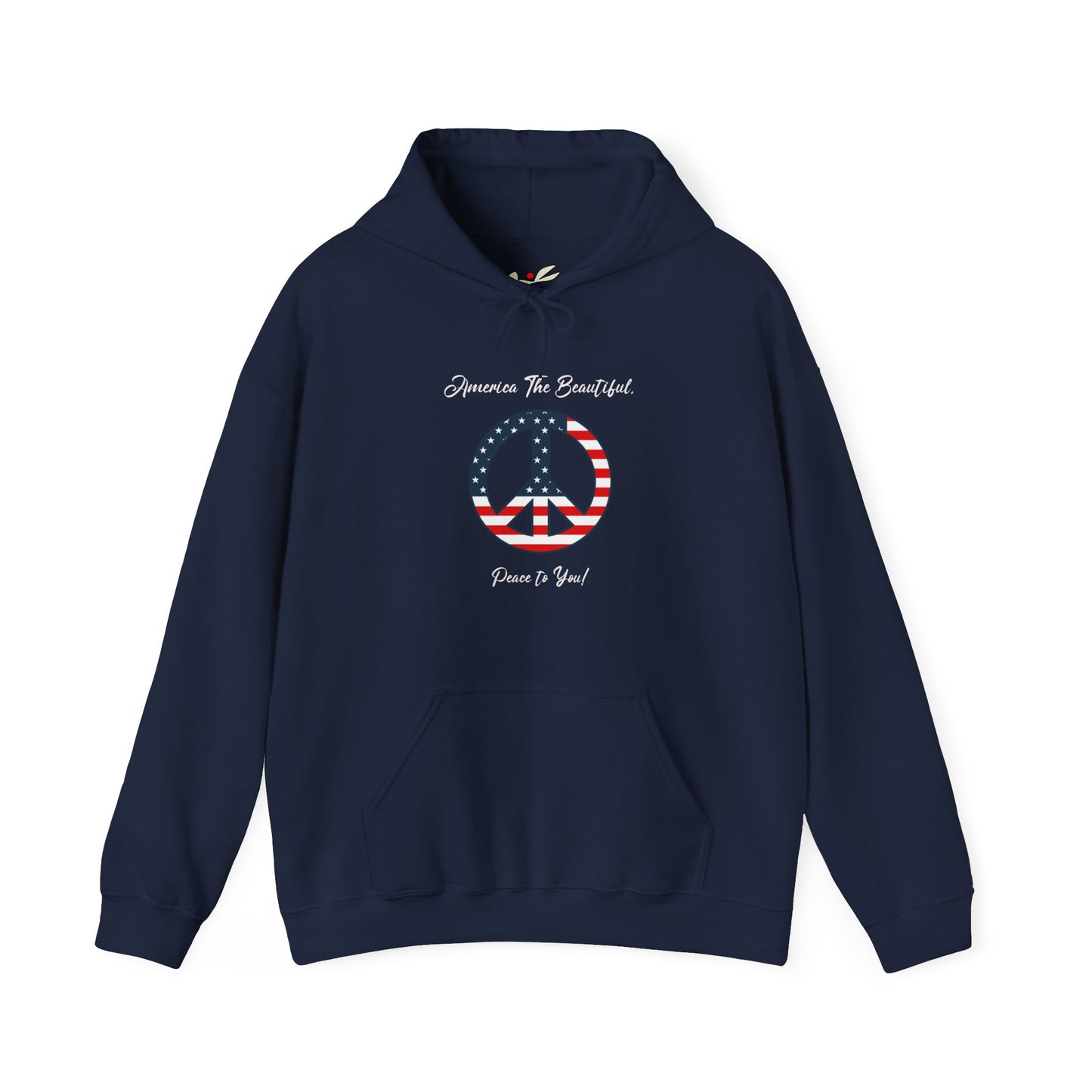 'America The Beautiful...Peace To You!' Unisex Heavy Blend™ Hooded Sweatshirt.