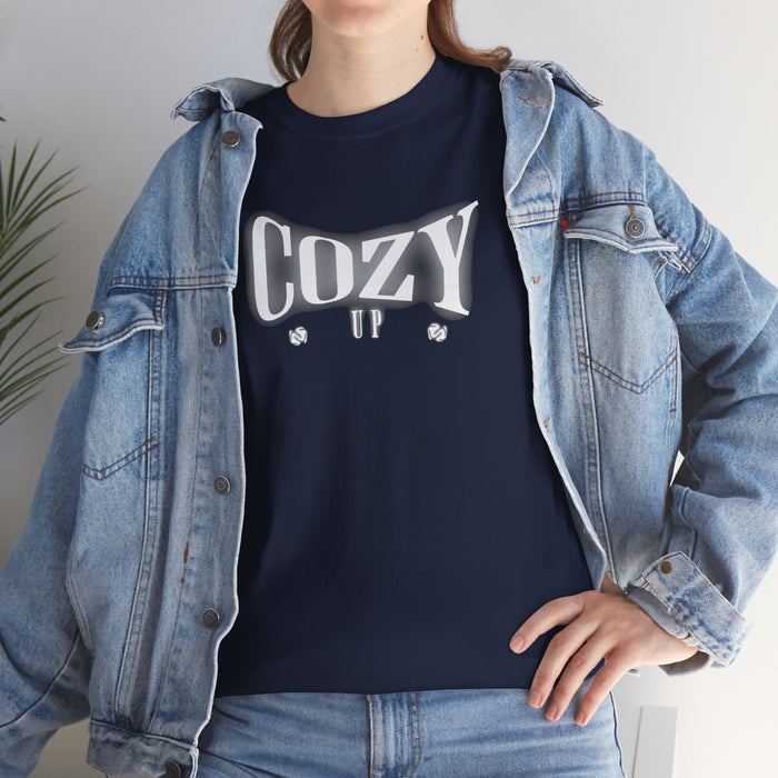 'Cozy Up' Unisex Heavy Cotton Tee.