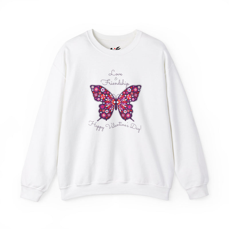 'Love & Friendship- Happy Valentine's Day' Unisex Heavy Blend™ Crewneck Sweatshirt.