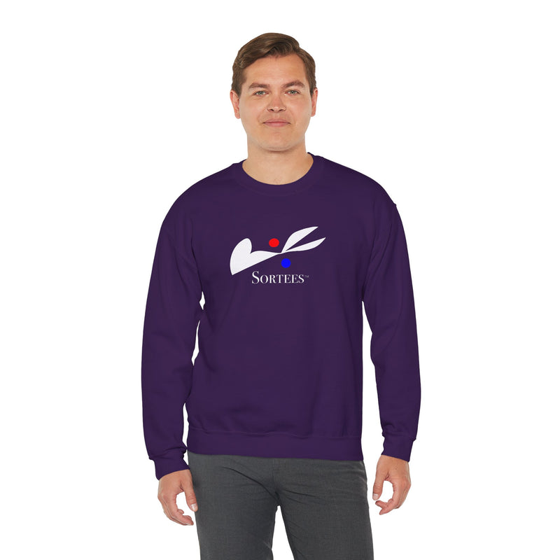 'Sortees' Unisex Heavy Blend™ Crewneck Sweatshirt. (white version)