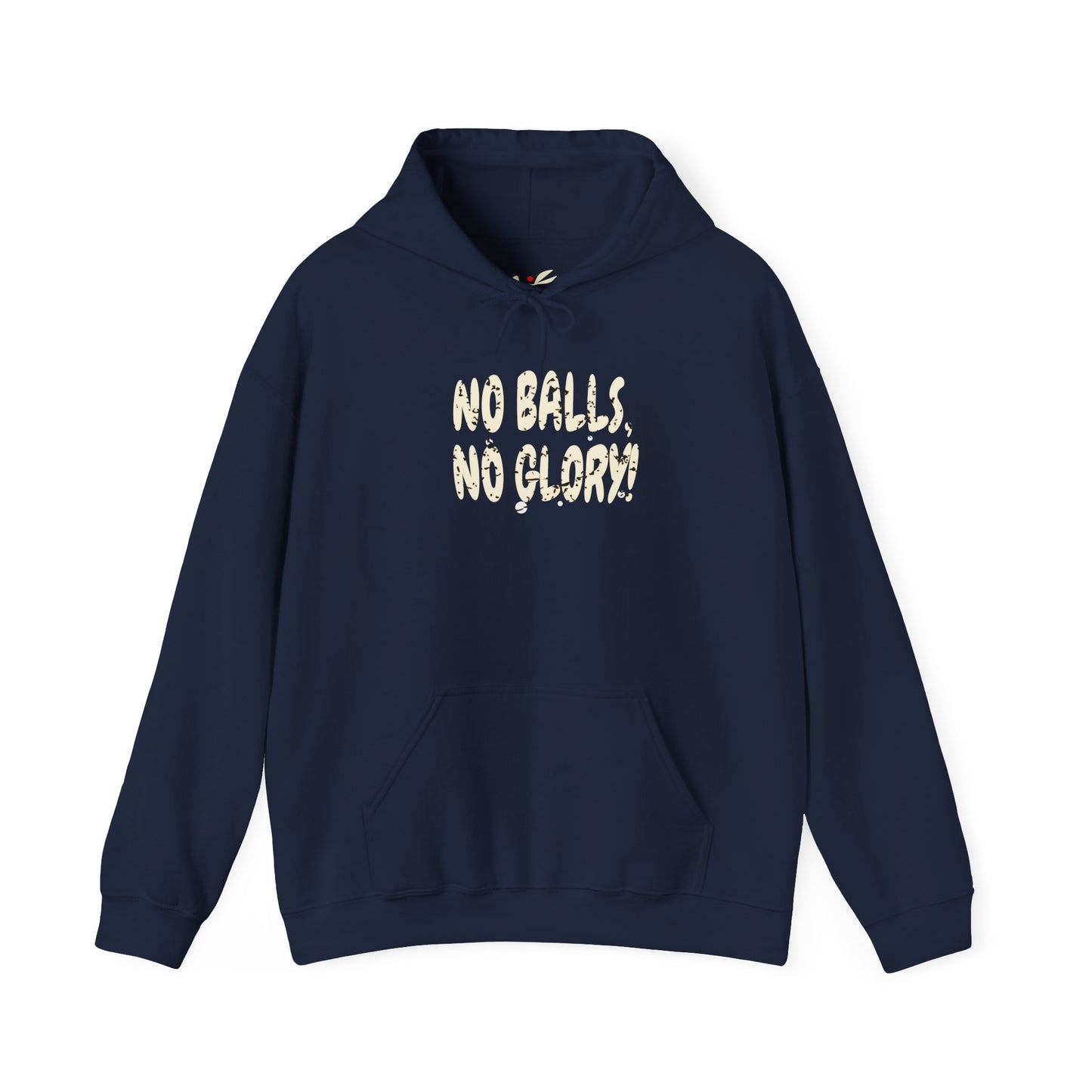 'No Balls, No Glory!' Unisex Heavy Blend™ Hooded Sweatshirt.