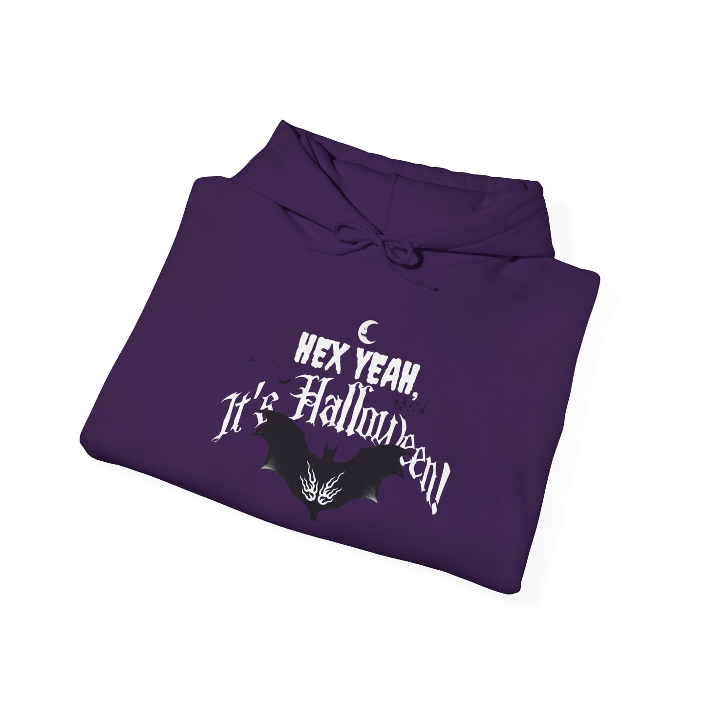 'Hex Yeah, It's Halloween!' Unisex Heavy Blend™ Hooded Sweatshirt.