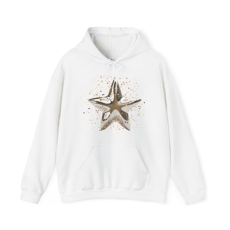 'Christmas Star image-Unisex Heavy Blend™ Hooded Sweatshirt.