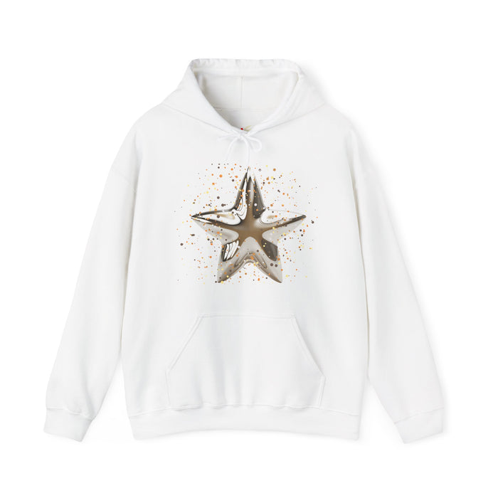 'Christmas Star image-Unisex Heavy Blend™ Hooded Sweatshirt.