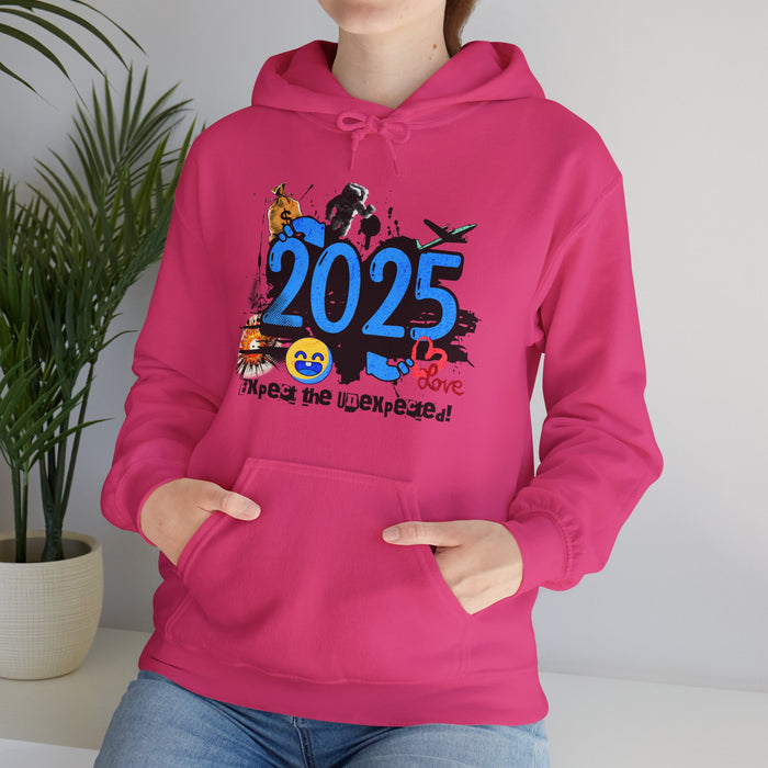 '2025 Expect The Unexpected' Unisex Heavy Blend™ Hooded Sweatshirt.