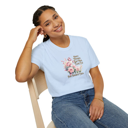 'Happy Mother's Day Mom, I love You! Your Favorite Child.' Unisex Softstyle T-Shirt.