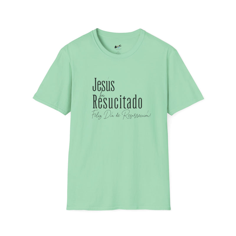 'Jesus ha Resucitado...Feliz Dia de Resurreccion!' Easter Spanish Unisex Softstyle T-Shirt.