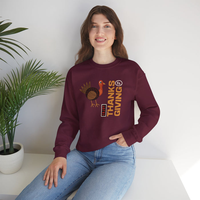 'Enjoy Thanks Giving fs.' Unisex Heavy Blend™ Crewneck Sweatshirt.