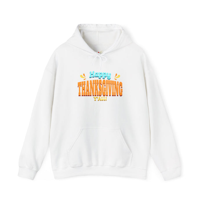 'Happy Thanksgiving Y'all' Unisex Heavy Blend™ Hooded Sweatshirt.