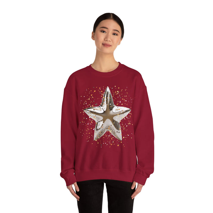 'Christmas Star Image-Unisex Heavy Blend™ Crewneck Sweatshirt.