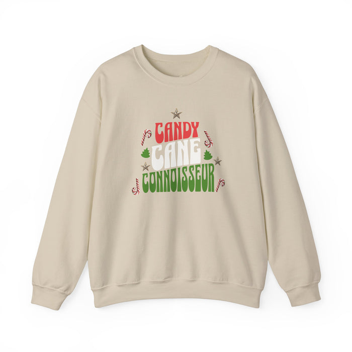 'Candy Cane Conneisseur' Unisex Heavy Blend™ Crewneck Sweatshirt.