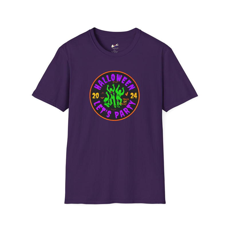 'Halloween 2024-Let's Party' Unisex Softstyle T-Shirt.