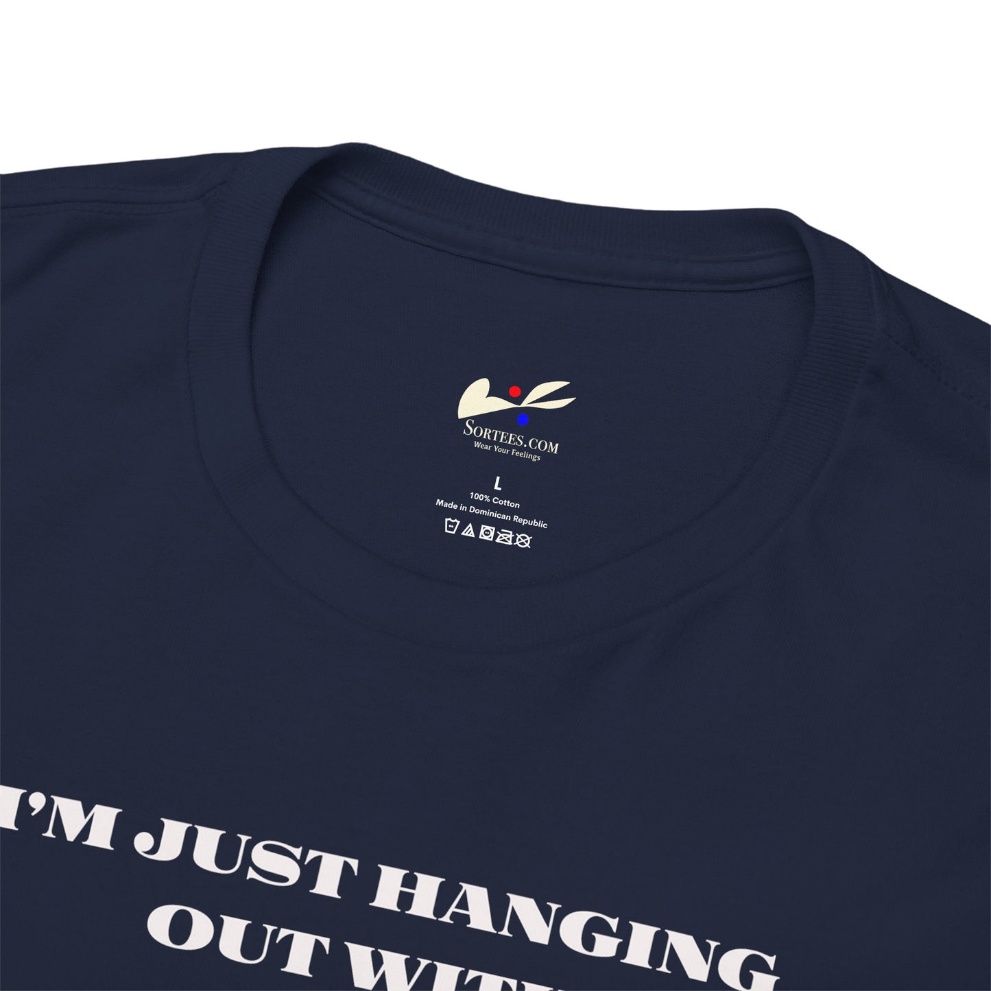 'I'm Just Hanging Out With Turdbird' Unisex Cotton Tee.