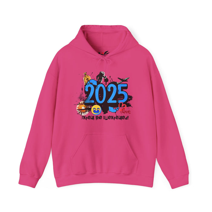 '2025 Expect The Unexpected' Unisex Heavy Blend™ Hooded Sweatshirt.