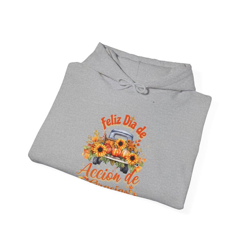 'Feliz  Dia de Accion de Gracias' Unisex Heavy Blend™ Hooded Sweatshirt.