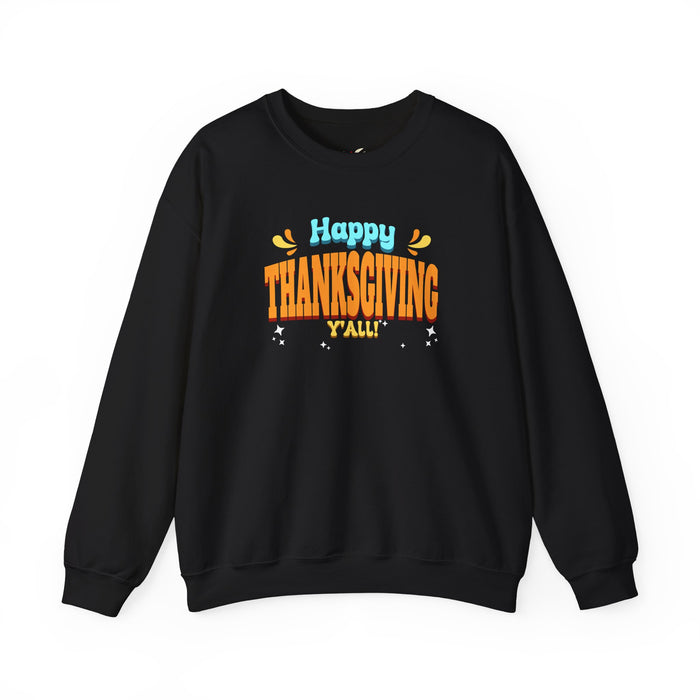 'Happy Thanksgiving, Y'all' Unisex Heavy Blend™ Crewneck Sweatshirt.