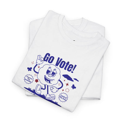 'Go Vote! Elections 2024 *USA*'   Unisex Medium Cotton Tee.