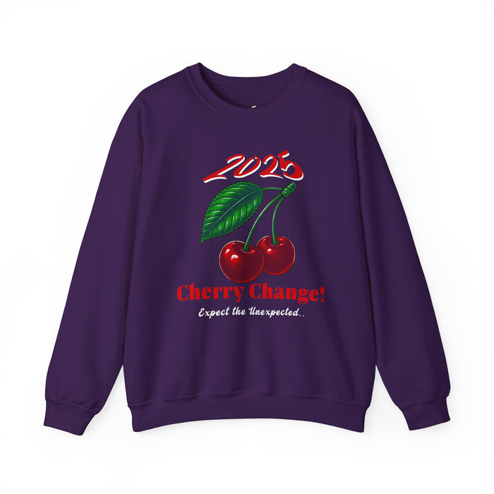'2025 Cherry Change! Expect The Unexpected...' Unisex Heavy Blend™ Crewneck Sweatshirt.