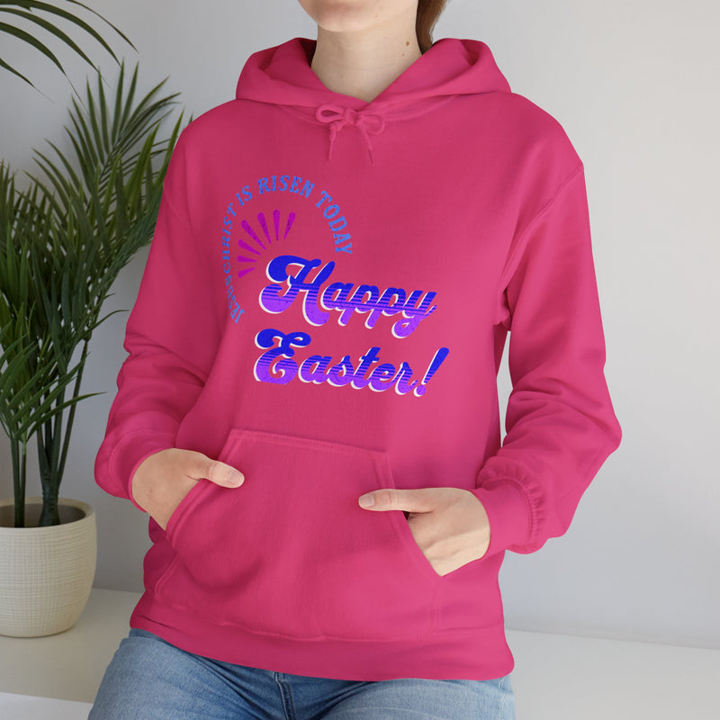 'JesusChrist is risen today...Happy Easter!' Unisex Heavy Blend™ Hooded Sweatshirt - Festive Spring Apparel