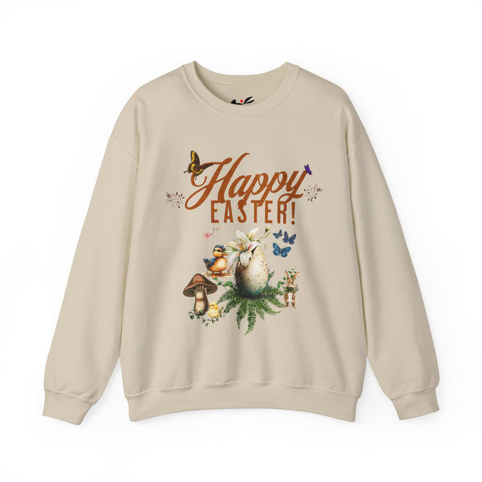 'Happy Easter' Unisex Heavy Blend Crewneck Sweatshirt.