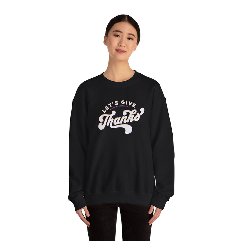 'Let's Give Thanks' Unisex Heavy Blend™ Crewneck Sweatshirt.