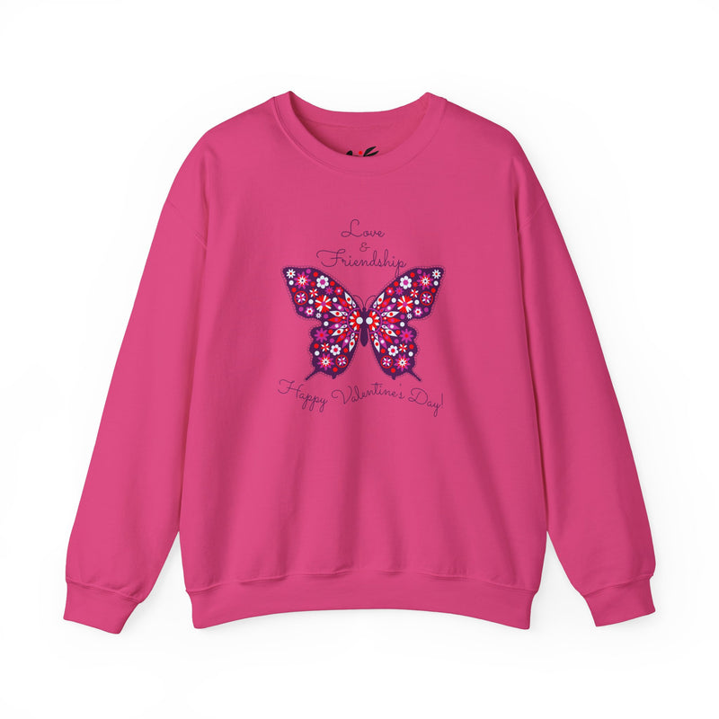 'Love & Friendship- Happy Valentine's Day' Unisex Heavy Blend™ Crewneck Sweatshirt.