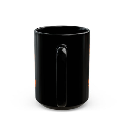 'Halloweener- Spooky Season Survivor' Black Mug. (15oz)