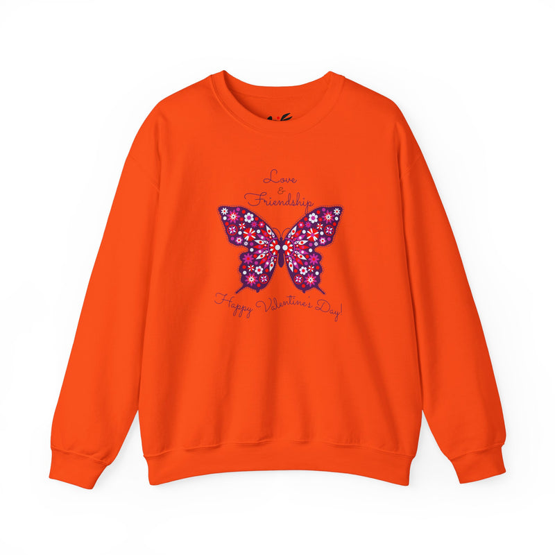 'Love & Friendship- Happy Valentine's Day' Unisex Heavy Blend™ Crewneck Sweatshirt.