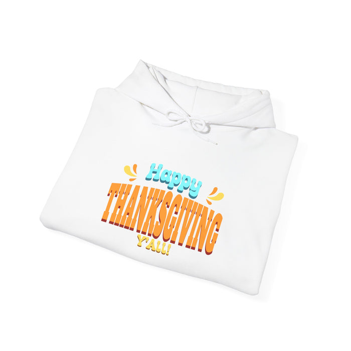 'Happy Thanksgiving Y'all' Unisex Heavy Blend™ Hooded Sweatshirt.