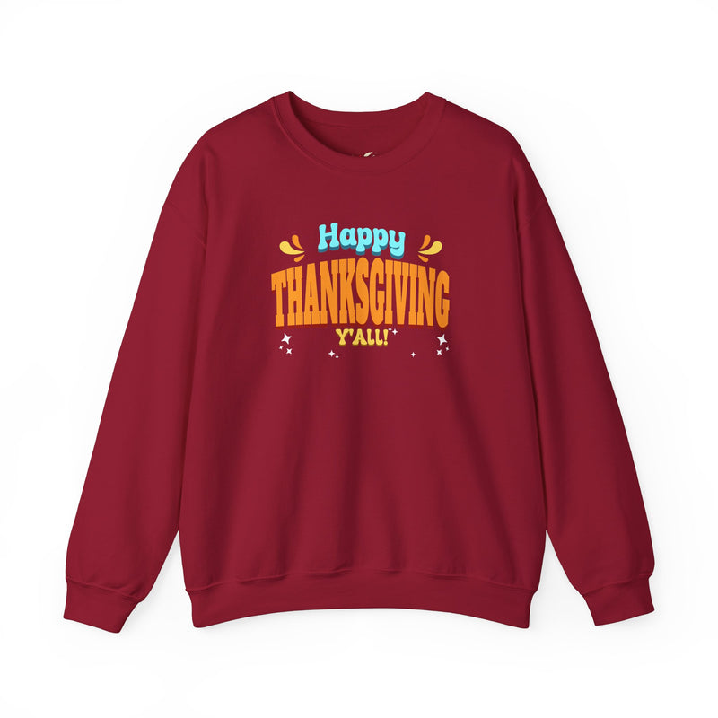 'Happy Thanksgiving, Y'all' Unisex Heavy Blend™ Crewneck Sweatshirt.