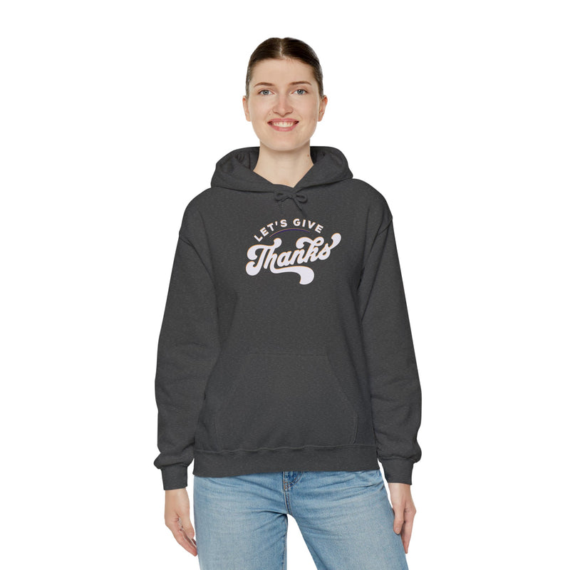 'Let's Give Thanks' Unisex Heavy Blend™ Hooded Sweatshirt.