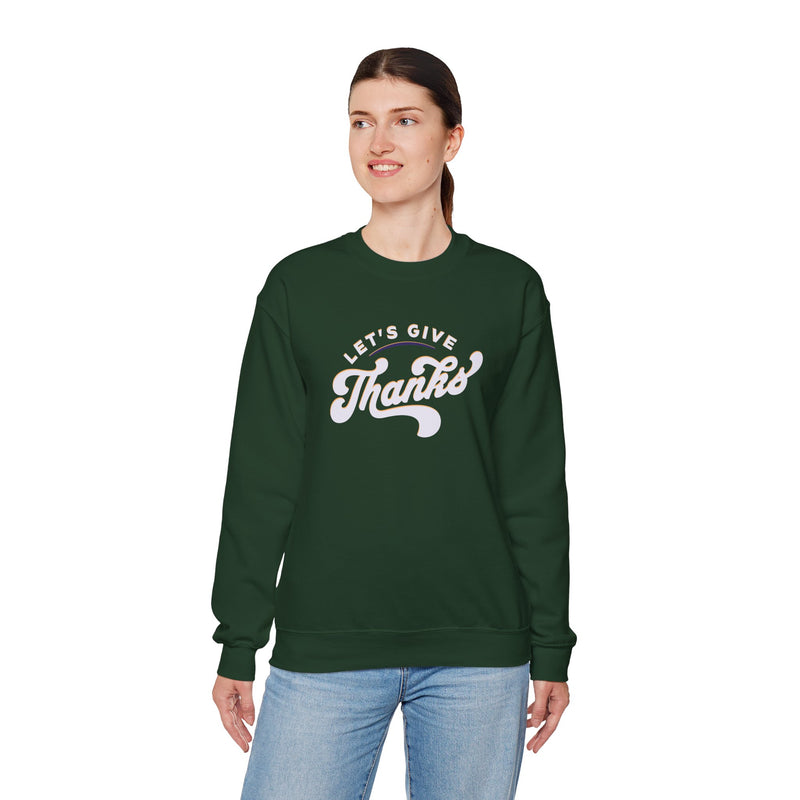'Let's Give Thanks' Unisex Heavy Blend™ Crewneck Sweatshirt.