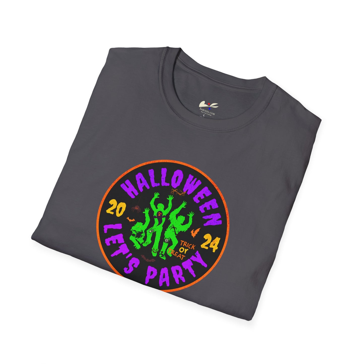 'Halloween 2024-Let's Party' Unisex Softstyle T-Shirt.