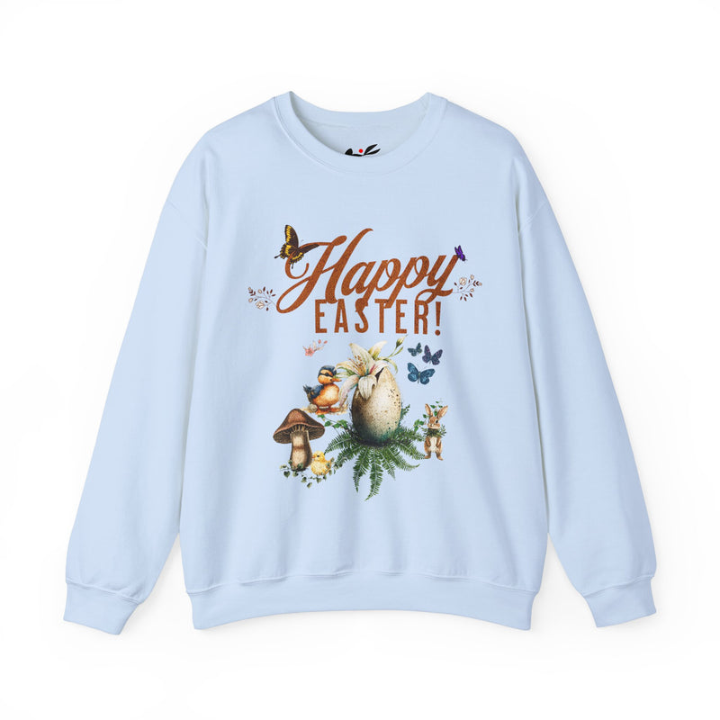 'Happy Easter' Unisex Heavy Blend Crewneck Sweatshirt.