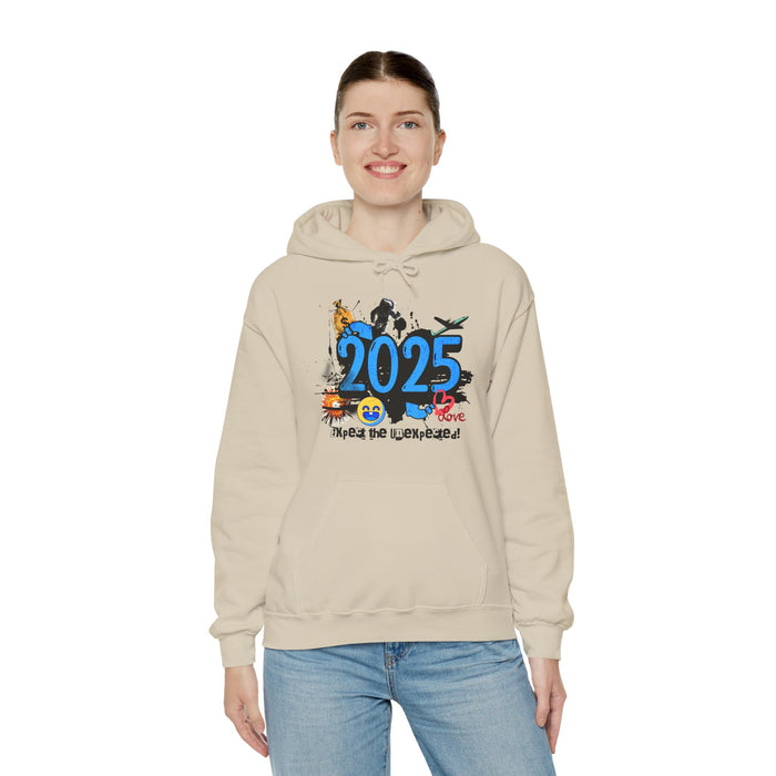'2025 Expect The Unexpected' Unisex Heavy Blend™ Hooded Sweatshirt.