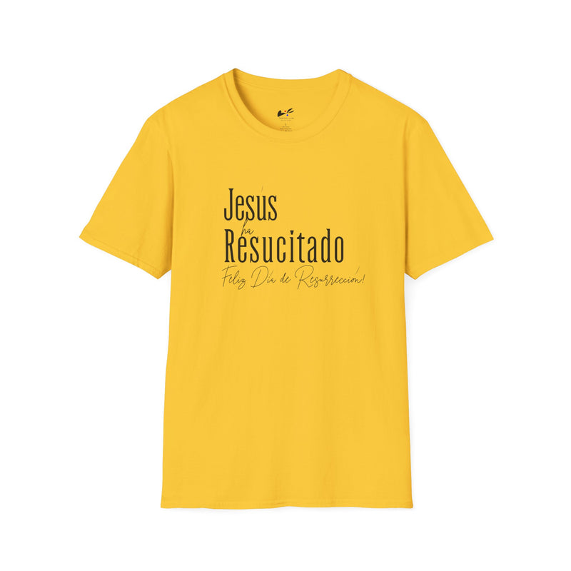 'Jesus ha Resucitado...Feliz Dia de Resurreccion!' Easter Spanish Unisex Softstyle T-Shirt.